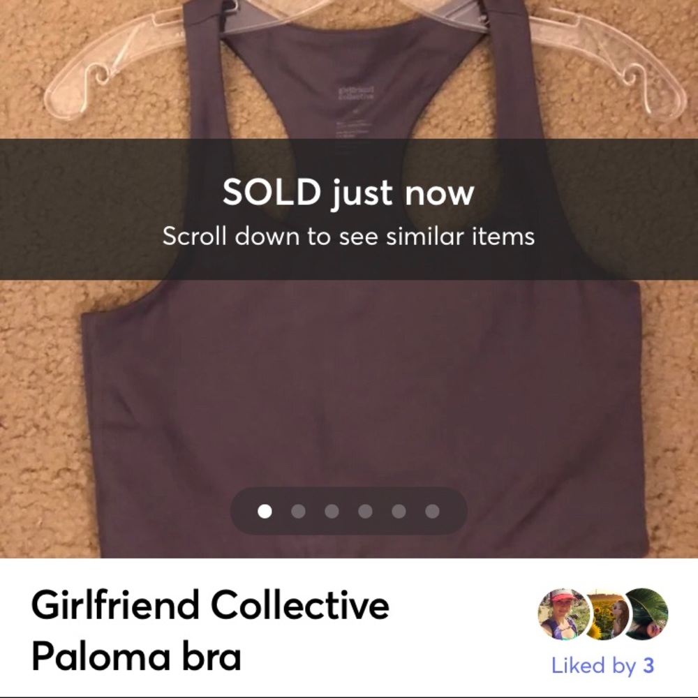 Girlfriend Collective Paloma Bra - Purple